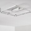 RAUMA ceiling light LED matt nickel, 1-light source