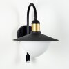 THEUX Outdoor Wall Light gold, black, 1-light source, Motion sensor