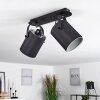 PUELCHES Ceiling Light black, 2-light sources