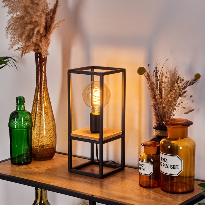 COLEBROOK Table lamp Ecru, black, 1-light source