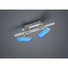 Reality Bondy Ceiling Light LED matt nickel, 2-light sources, Remote control