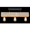 Globo ADALIE Ceiling Light Light wood, black, 3-light sources