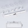 Mesas Pendant Light white, 5-light sources