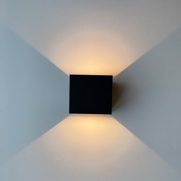 Fischer & Honsel THORE Wall Light LED black, 2-light sources