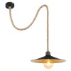 Globo DIANA Pendant Light Ecru, black, 1-light source