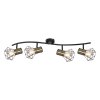 Globo PRISKA Ceiling Light black, 4-light sources