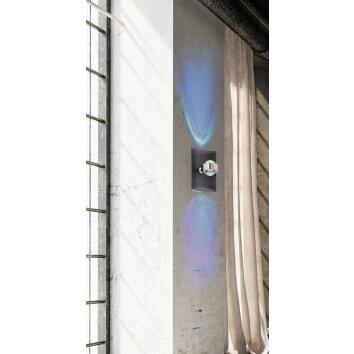 Fischer & Honsel BONDY Wall Light LED black, 1-light source, Colour changer