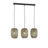 Fischer & Honsel HUMMEL Pendant Light black, 3-light sources