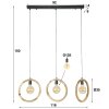 ELORTONDO Pendant Light black, 3-light sources