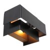 Steinhauer MURO Wall Light LED black, 2-light sources