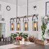 YARETAYO Pendant Light Oxidised Silver, black, 4-light sources