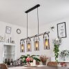 YARETAYO Pendant Light Oxidised Silver, black, 4-light sources
