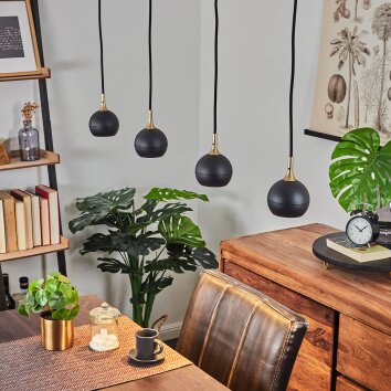 MORRISON Pendant Light black, 4-light sources