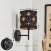 TRASANCOS Wall Light black, 1-light source