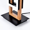 AYAJASCO Table lamp LED Wood like finish, black, 1-light source
