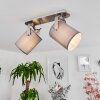 PUELCHES Ceiling Light matt nickel, 2-light sources