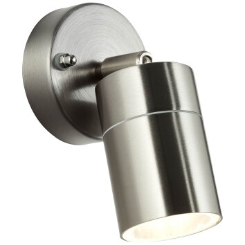 Brilliant TRAVER Outdoor Wall Light stainless steel, 1-light source
