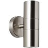 Brilliant TRAVER Outdoor Wall Light stainless steel, 2-light sources