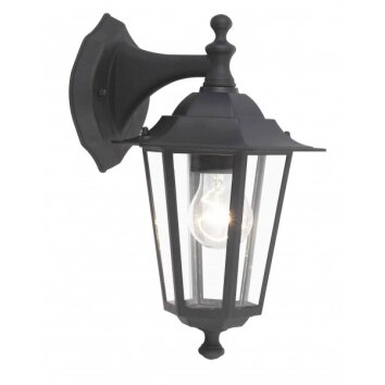 Brilliant CROWN Outdoor Wall Light black, 1-light source
