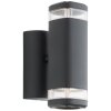Brilliant TRAVER Outdoor Wall Light black, 2-light sources