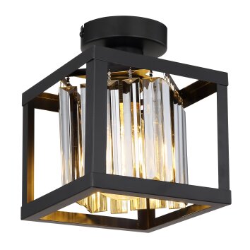Globo MATHILDE Ceiling Light black, 1-light source