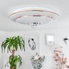 LINDERO Ceiling Light LED white, 2-light sources, Remote control, Colour changer