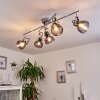 LULEA Ceiling Light chrome, 5-light sources