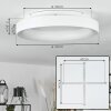 MARAYA Ceiling Light LED white, 1-light source, Remote control