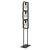 Lucide LUUK Floor Lamp black, 3-light sources