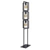 Lucide LUUK Floor Lamp black, 3-light sources