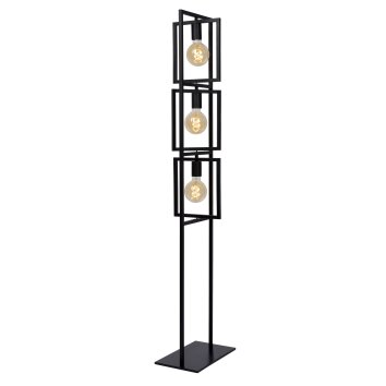 Lucide LUUK Floor Lamp black, 3-light sources