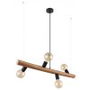Globo KIRA Pendant Light dark brown, 4-light sources