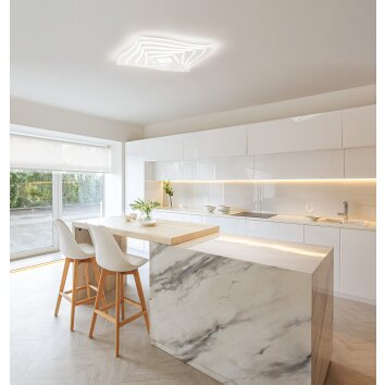 Fischer & Honsel HERO Ceiling Light LED white, 1-light source, Remote control, Colour changer