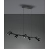 Trio MARLEY Pendant Light black, 6-light sources