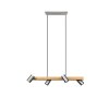 Trio MARLEY Pendant Light Ecru, matt nickel, 4-light sources