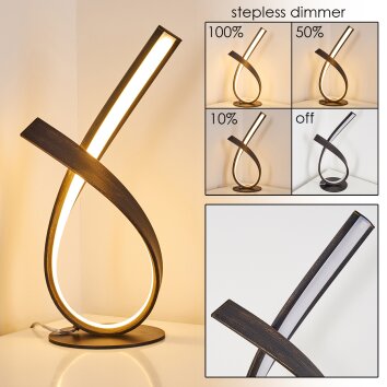 Medle Table Lamp LED rust-coloured, 1-light source