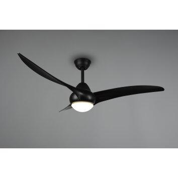Reality ALESUND ceiling fan LED black, 1-light source, Remote control