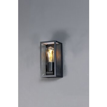 Lutec KARO Outdoor Wall Light black, 1-light source
