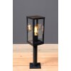 Lutec KARO path light Wood like finish, black, 1-light source
