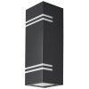 Lutec STRIPES Outdoor Wall Light LED black, 2-light sources