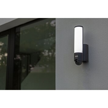 Lutec ELARA Outdoor Wall Light LED anthracite, 1-light source, Motion sensor