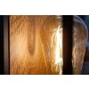Lutec FLAIR Outdoor Wall Light Wood like finish, black, 1-light source