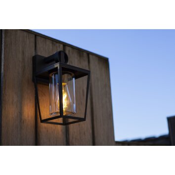 Lutec WEST Outdoor Wall Light black, 1-light source