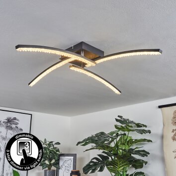 RHEINFELDEN Ceiling Light LED black, 1-light source