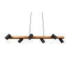 Trio MARLEY Pendant Light black, 6-light sources