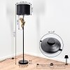 SUARDI Floor Lamp gold, black, 1-light source