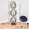 TERCEL Floor Lamp grey, black, 3-light sources