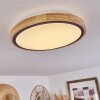 CORINTO Ceiling Light LED Ecru, black, 1-light source