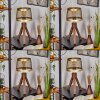 TOMACA Table lamp brass, Ecru, 1-light source