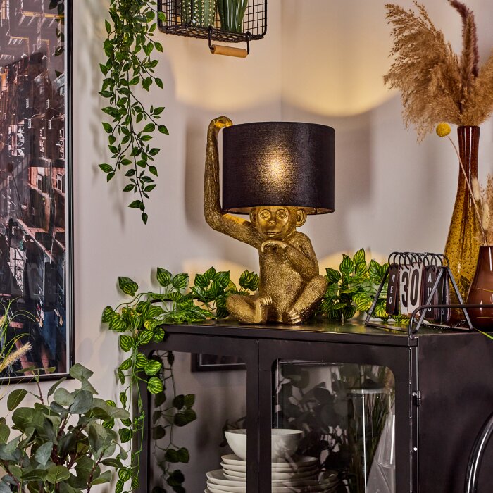 SUARDI Table lamp gold, 1-light source